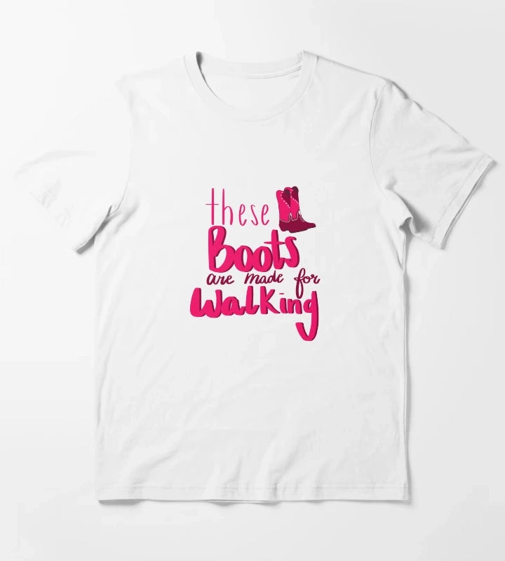 Cowgirl boots quote T-Shirt White