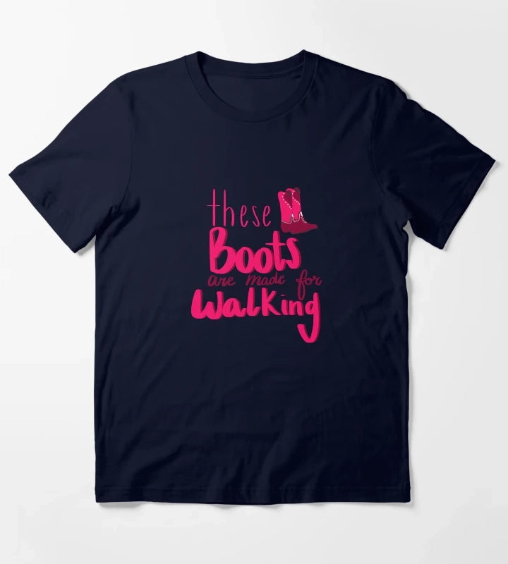 Cowgirl boots quote T-Shirt Navy