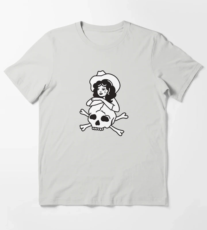 Cowgirl of death T-Shirt Light Grey