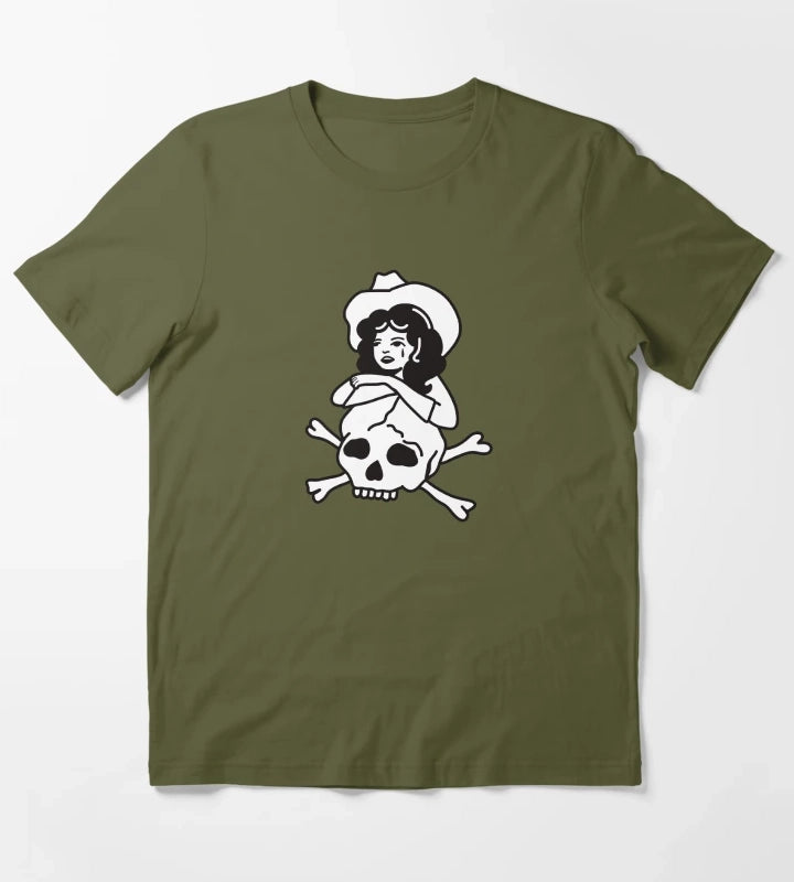 Cowgirl of death T-Shirt Olive Green