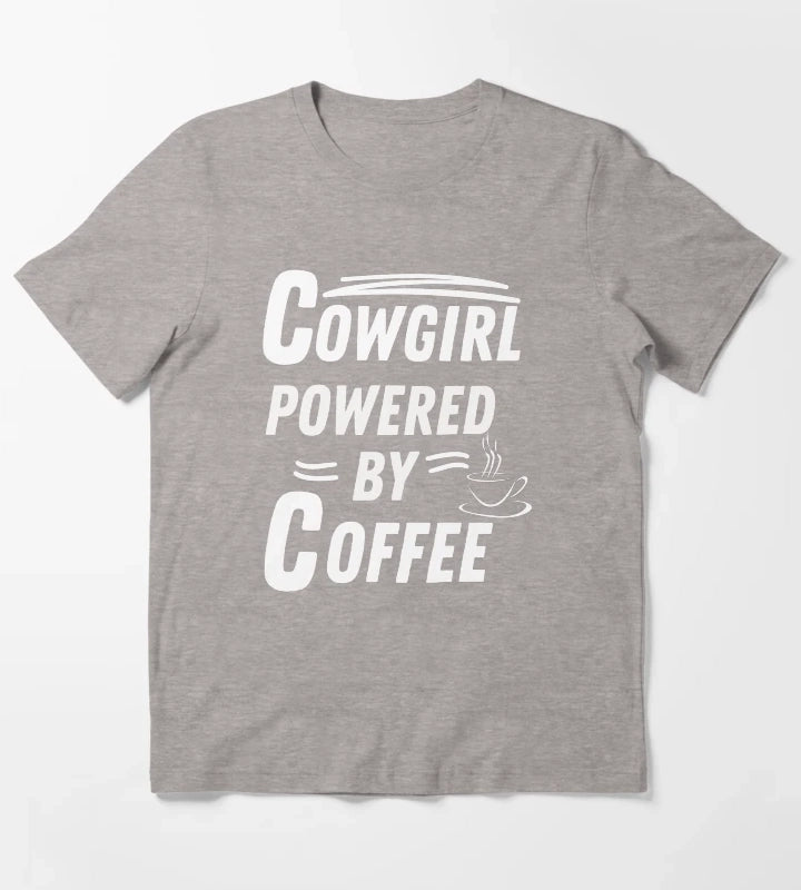 Cowgirl powered by coffee T-Shirt Heather Grey