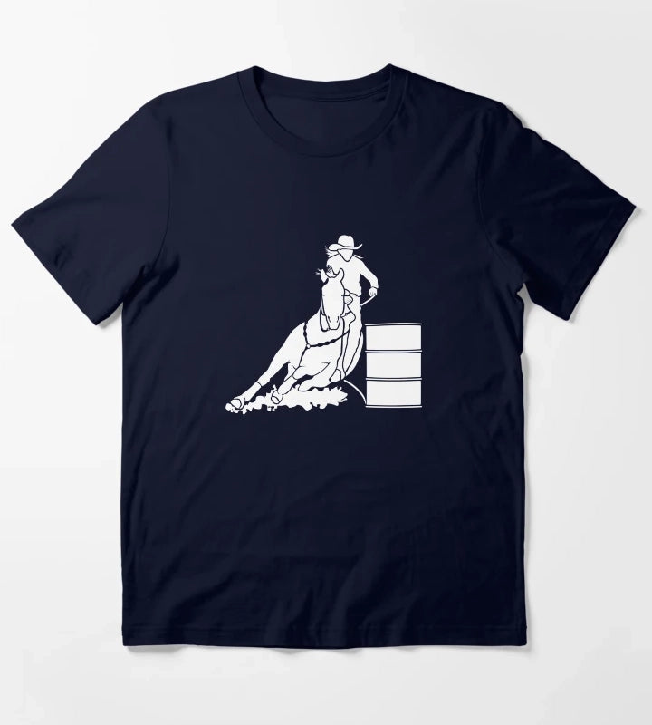 Cowgirls Barrel Racing T-Shirt Navy