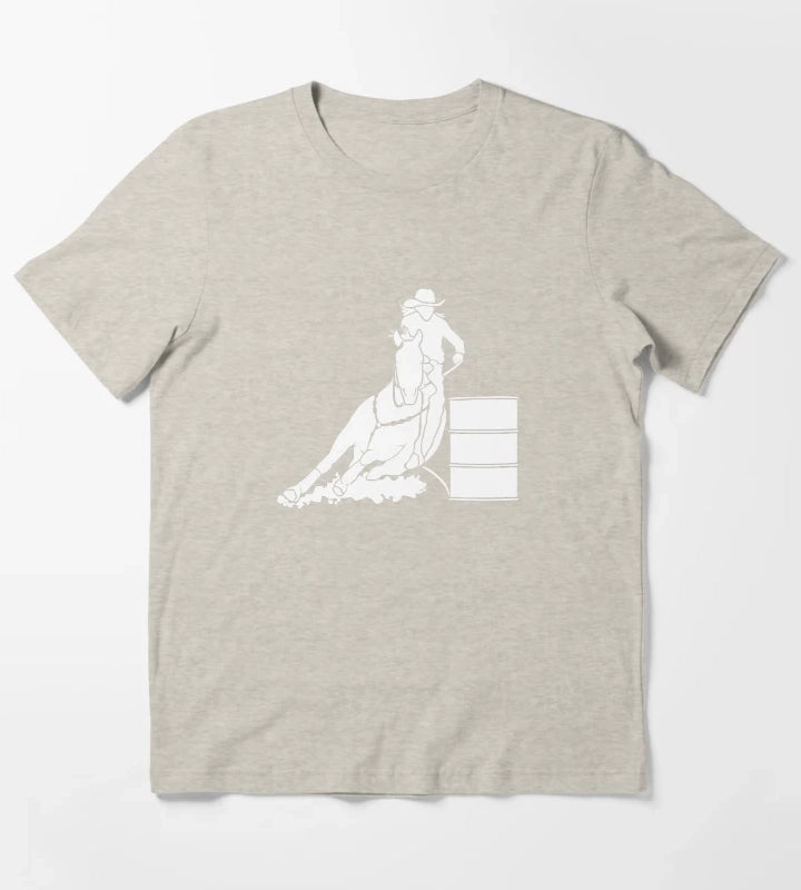 Cowgirls Barrel Racing T-Shirt Cream