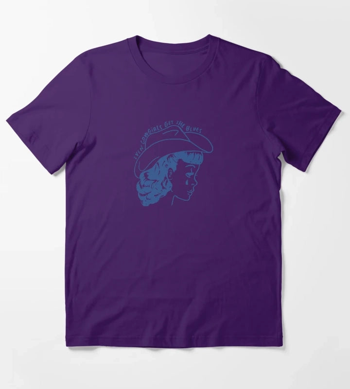 Cowgirls Get The Blues T-Shirt Purple