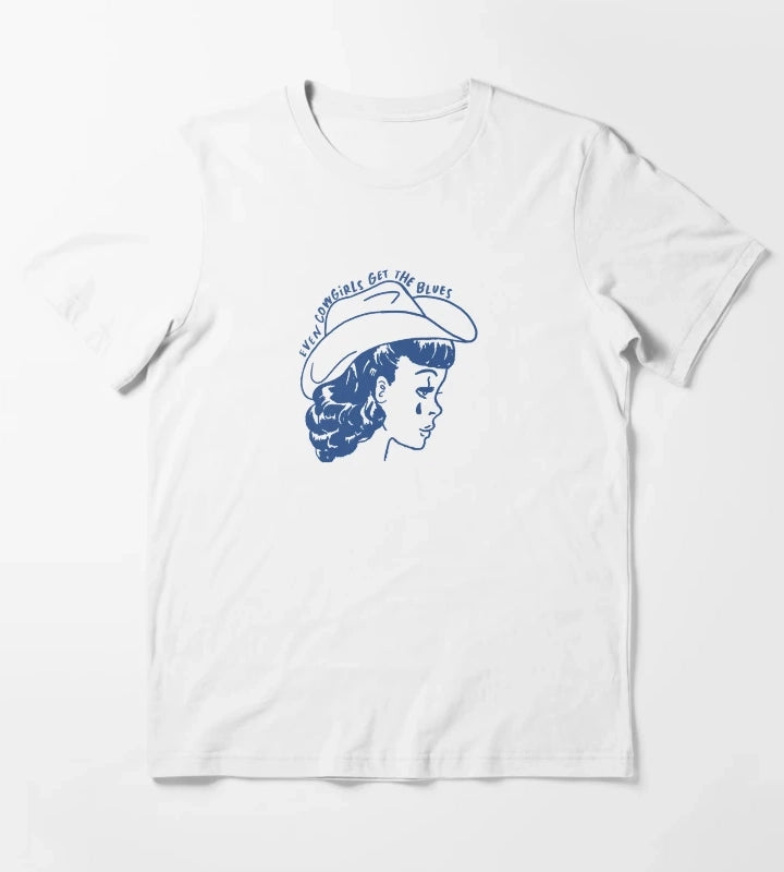Cowgirls Get The Blues T-Shirt White