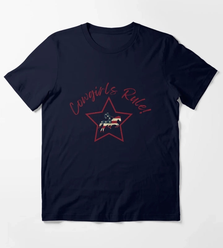 Cowgirls Rule T-Shirt Navy
