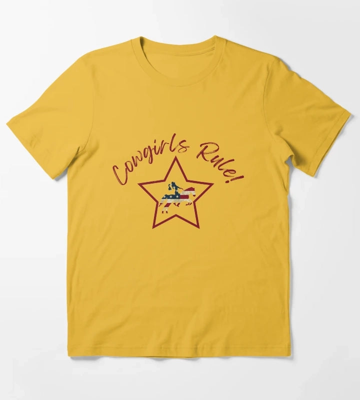 Cowgirls Rule T-Shirt Yellow