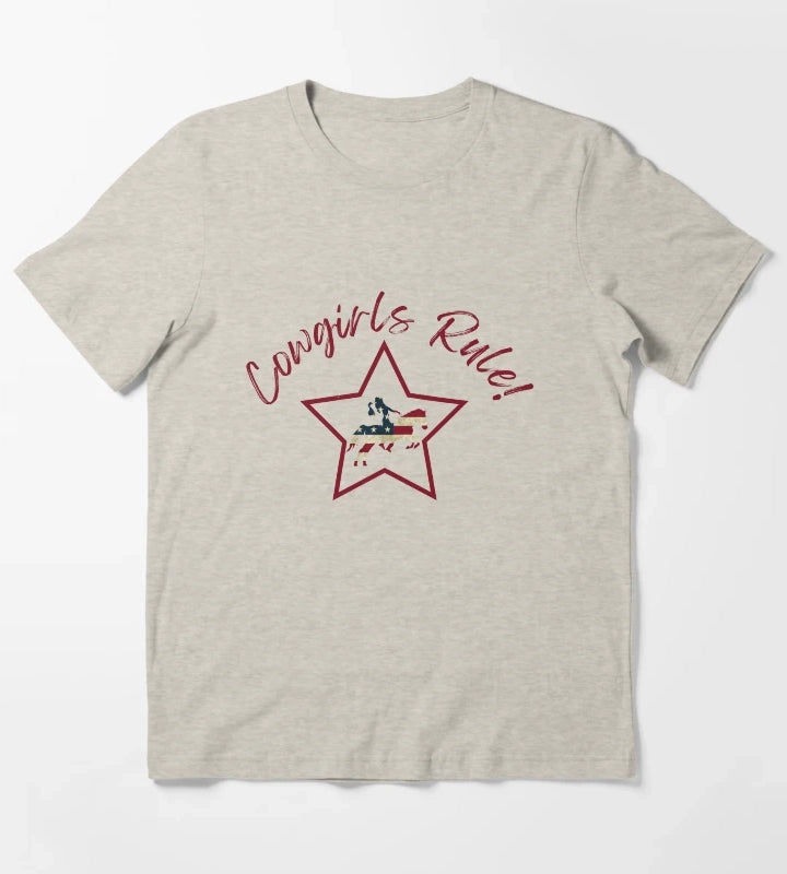 Cowgirls Rule T-Shirt Cream