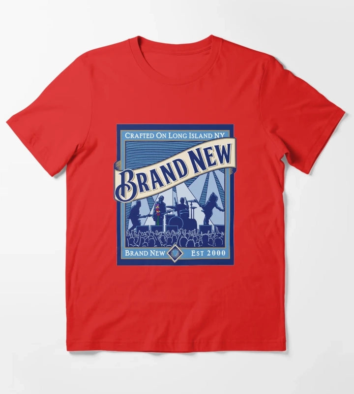 Crafted On Long Island Brand New T-Shirt Red