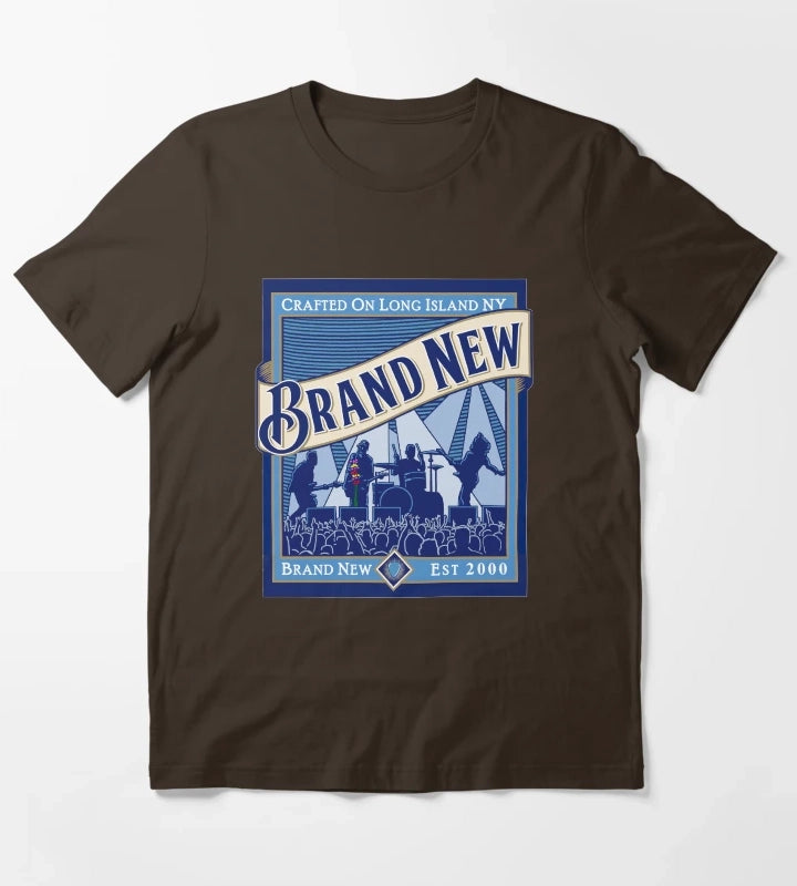 Crafted On Long Island Brand New T-Shirt Brown