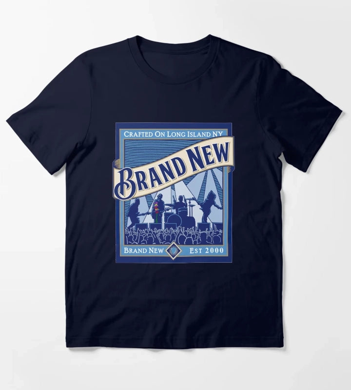 Crafted On Long Island Brand New T-Shirt Navy