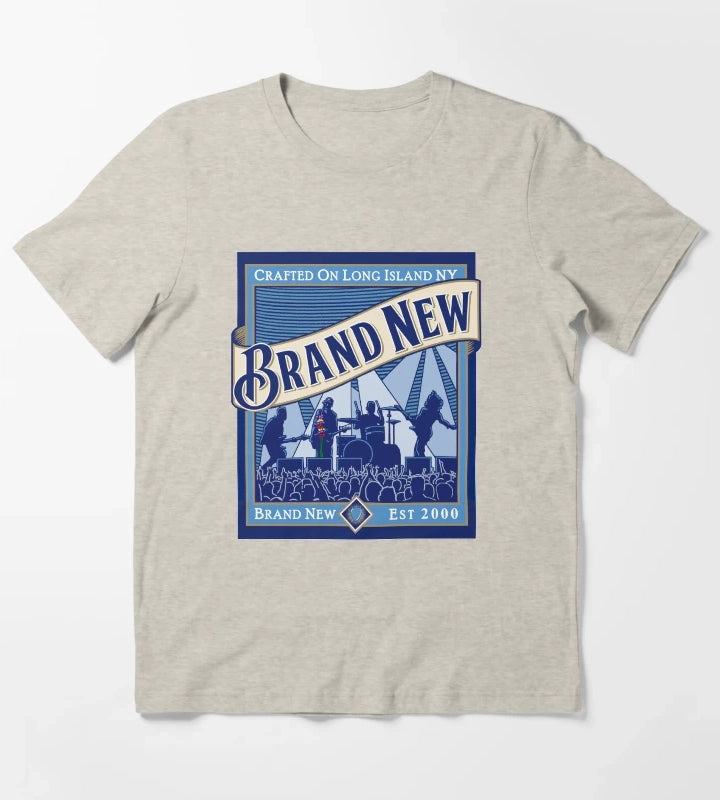 Crafted On Long Island Brand New T-Shirt Cream