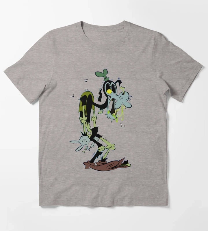 Creepy Halloween T-Shirt Heather Grey