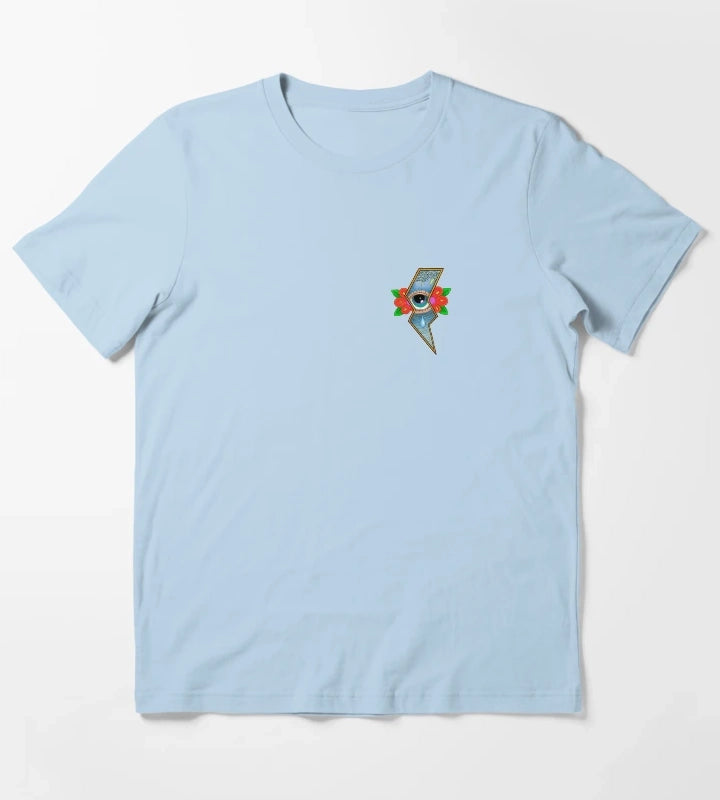 Crying Lightning T-Shirt Sky Blue