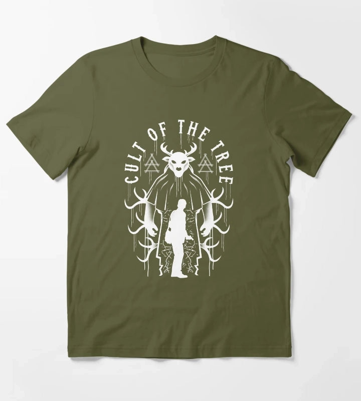 Cult Of The Tree Crest T-Shirt Olive Green