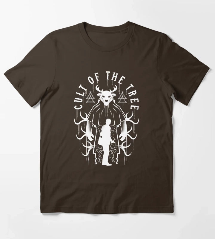 Cult Of The Tree Crest T-Shirt Brown