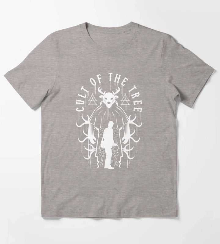 Cult Of The Tree Crest T-Shirt Heather Grey