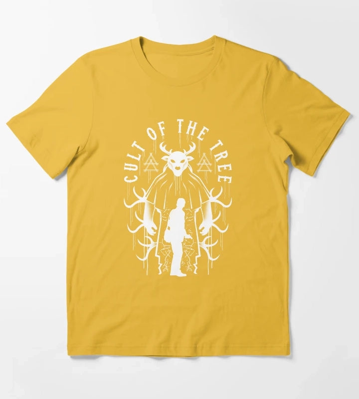 Cult Of The Tree Crest T-Shirt Yellow