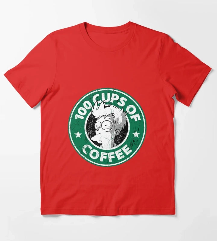Cups of Coffee T-Shirt Red