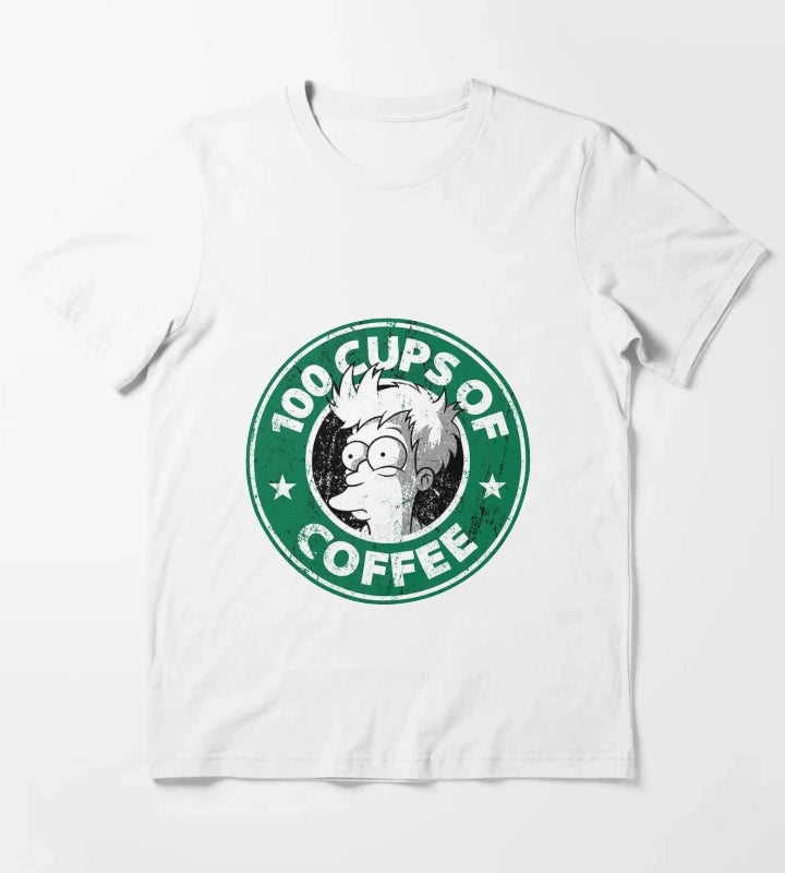 Cups of Coffee T-Shirt White