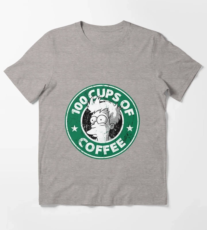 Cups of Coffee T-Shirt Heather Grey