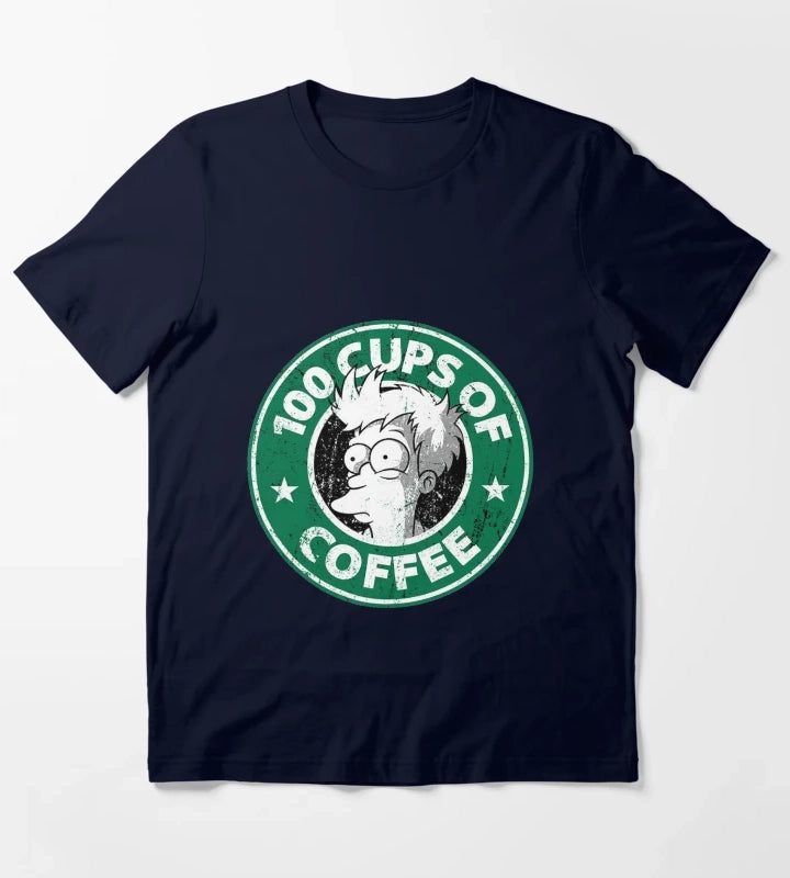 Cups of Coffee T-Shirt Navy