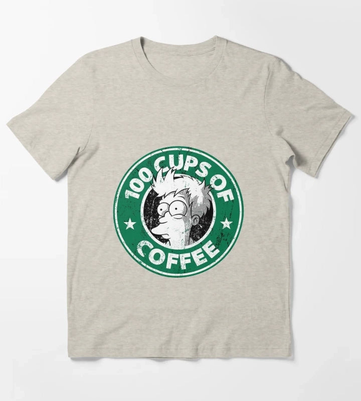 Cups of Coffee T-Shirt Cream