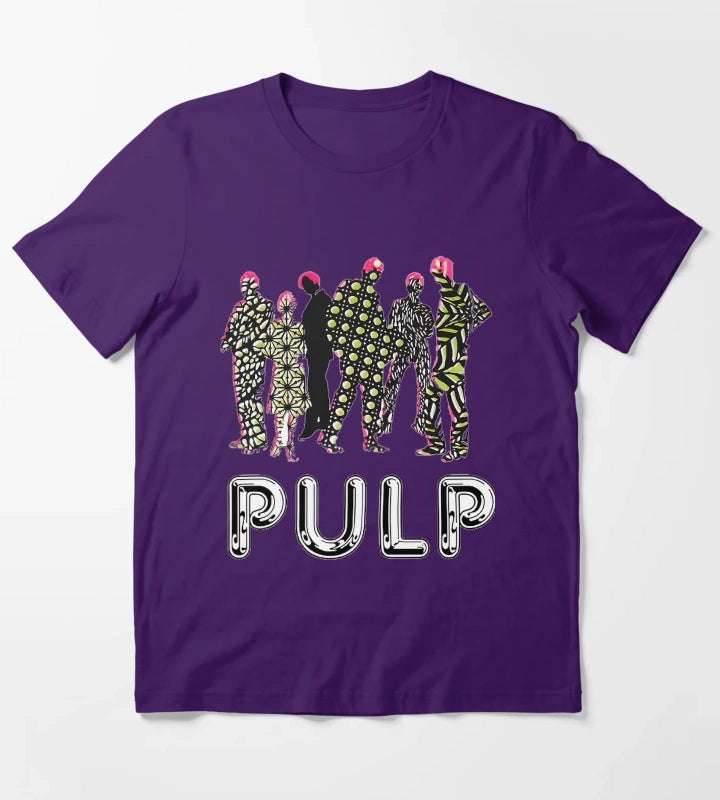 Custom Pulp Hits Band T-Shirt Purple