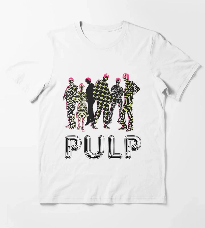 Custom Pulp Hits Band T-Shirt White
