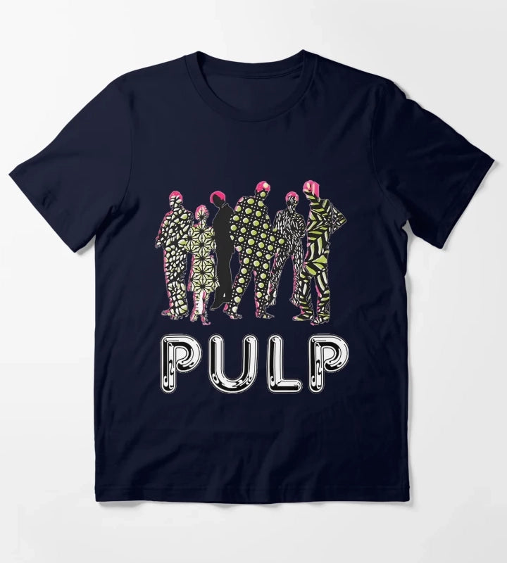 Custom Pulp Hits Band T-Shirt Navy