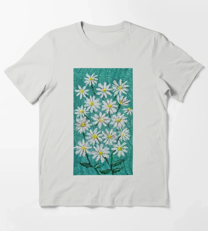 Cute Daisies by Kzacreative T-Shirt Light Grey