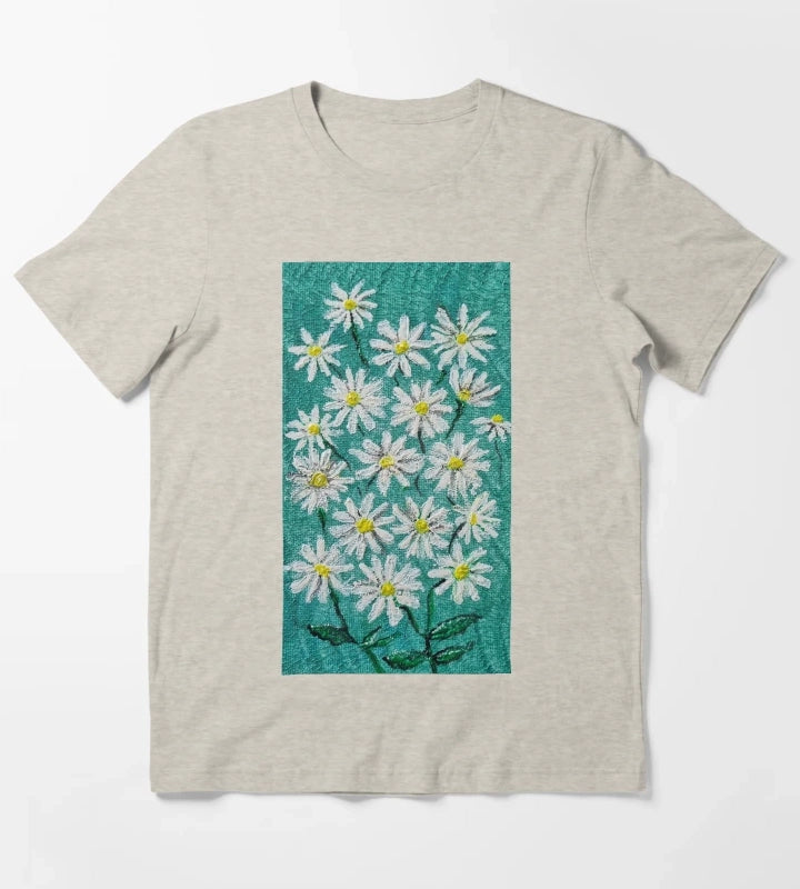 Cute Daisies by Kzacreative T-Shirt Cream