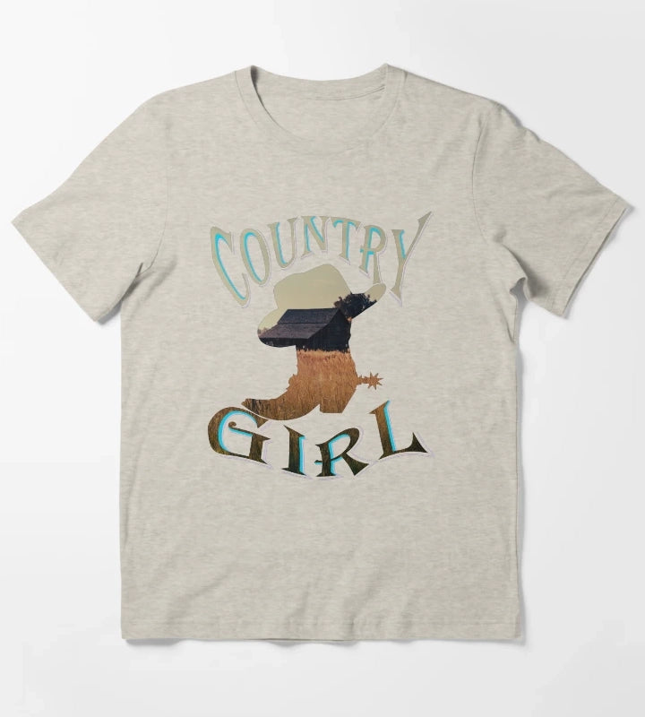Cute country girl vintage barn design T-Shirt Cream