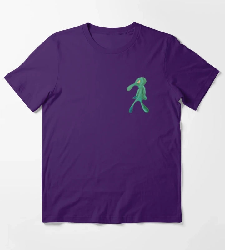 Cutout Bold n Brash Spongebob Squarepants T-Shirt Purple
