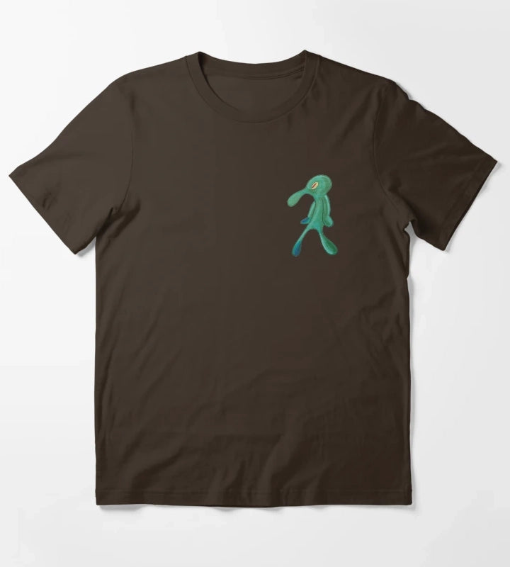 Cutout Bold n Brash Spongebob Squarepants T-Shirt Brown