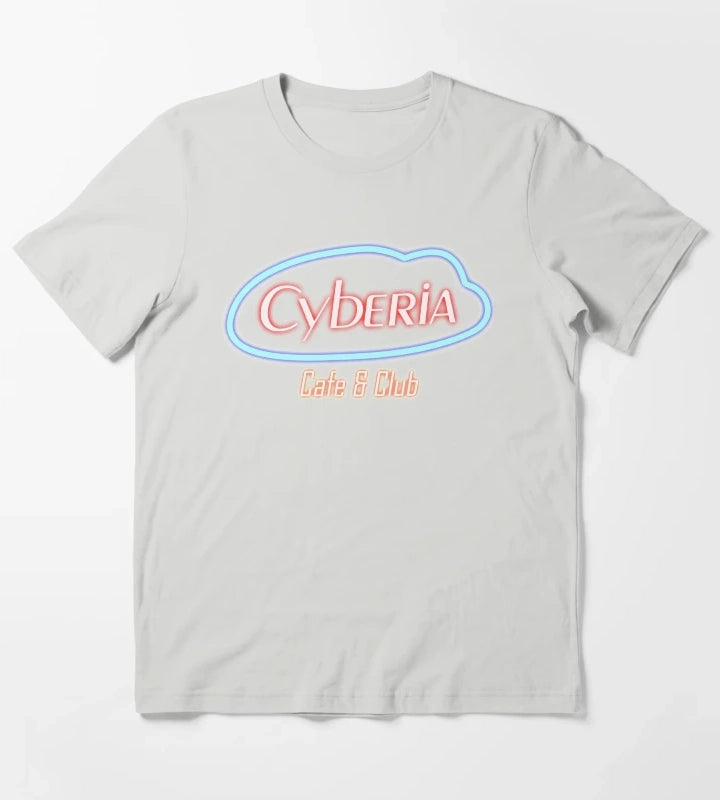 Cyberia Serial Experiments Lain T-Shirt Light Grey