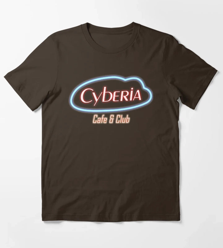Cyberia Serial Experiments Lain T-Shirt Brown