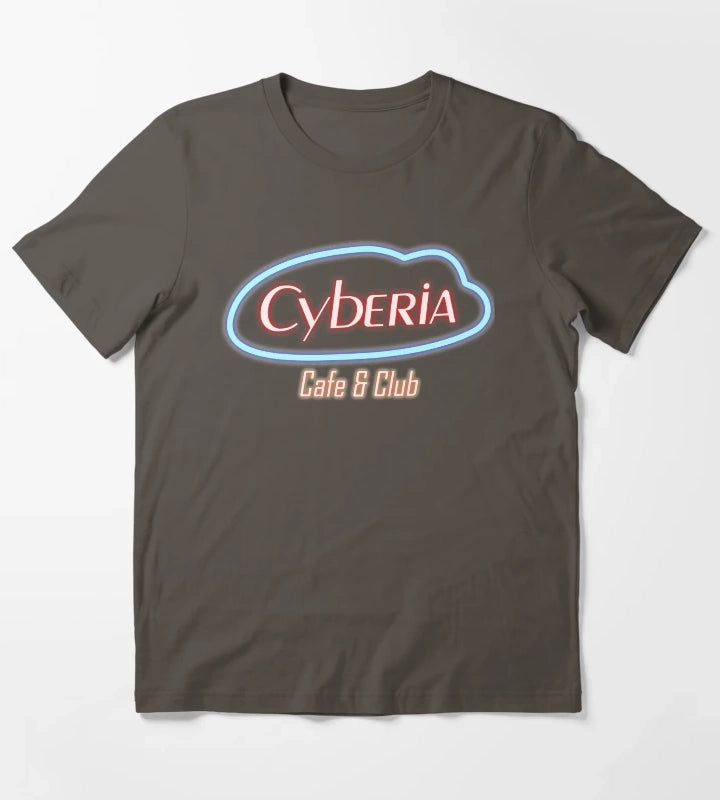 Cyberia Serial Experiments Lain T-Shirt Dark Grey