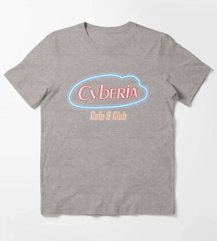 Cyberia Serial Experiments Lain T-Shirt Heather Grey