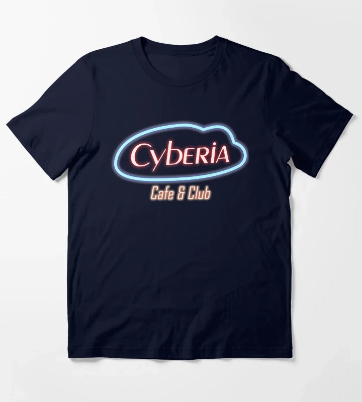 Cyberia Serial Experiments Lain T-Shirt Navy
