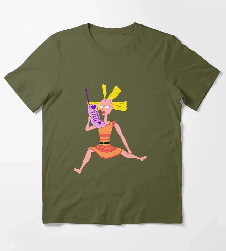 Cynthia Doll Rugrats T-Shirt Olive Green