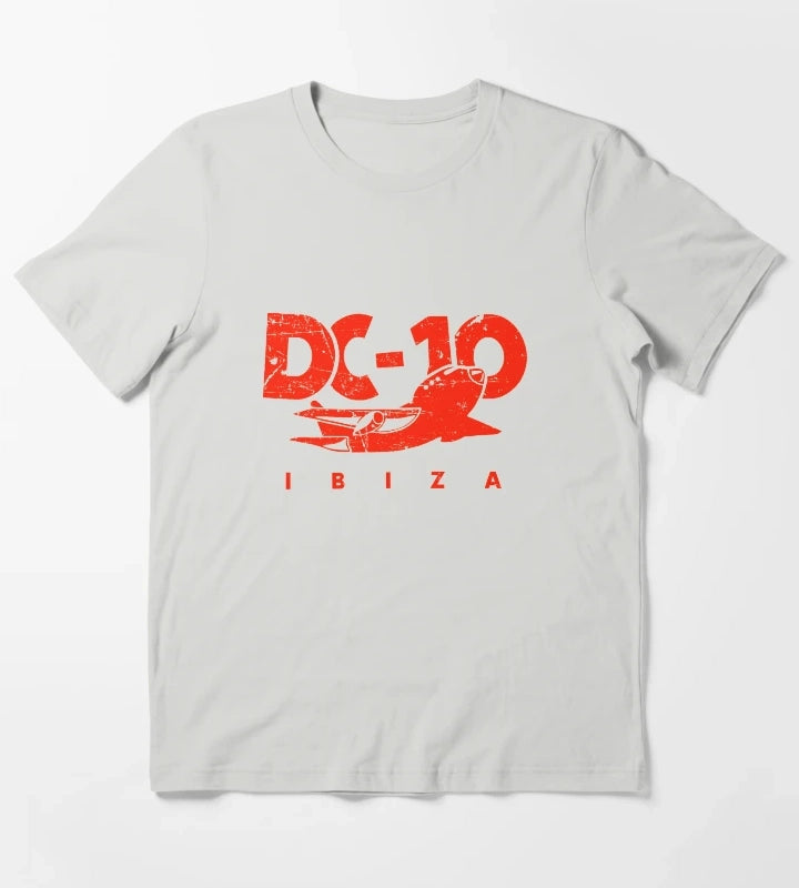 DC10 Bar Club IBIZA vintage red MODEL Club legend by La French Touch original HD DESIGN T-Shirt Light Grey
