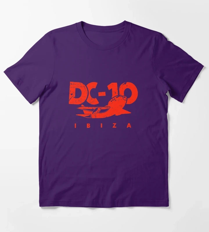 DC10 Bar Club IBIZA vintage red MODEL Club legend by La French Touch original HD DESIGN T-Shirt Purple