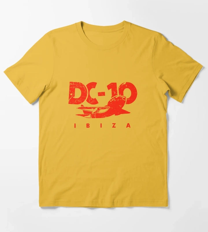 DC10 Bar Club IBIZA vintage red MODEL Club legend by La French Touch original HD DESIGN T-Shirt Yellow