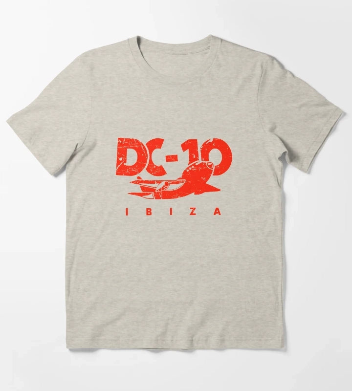 DC10 Bar Club IBIZA vintage red MODEL Club legend by La French Touch original HD DESIGN T-Shirt Cream