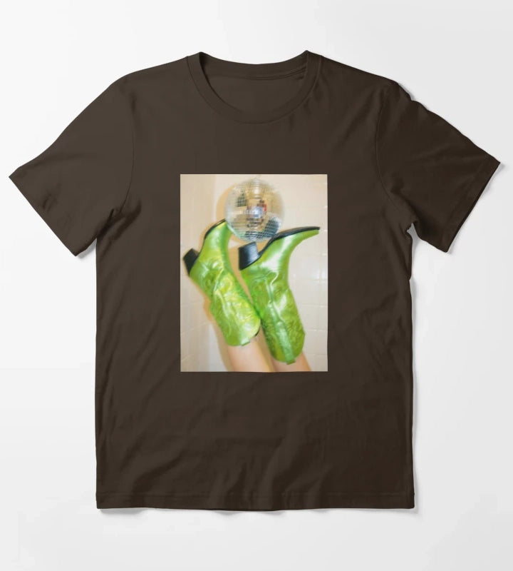 DISCO COWBOY BOOTS T-Shirt Brown