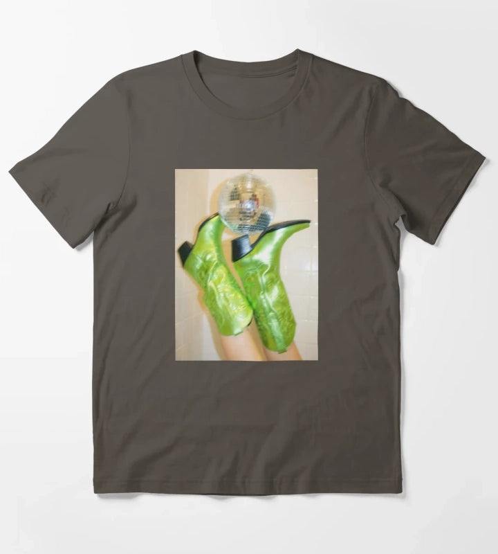 DISCO COWBOY BOOTS T-Shirt Dark Grey
