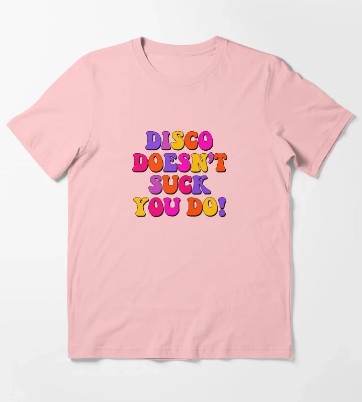 DISCO DOESNT SUCK YOU DO T-Shirt Dark Grey
