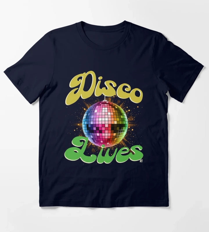 DISCO LIVES T-Shirt Navy