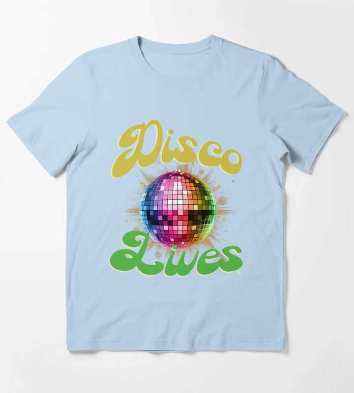 DISCO LIVES T-Shirt Sky Blue